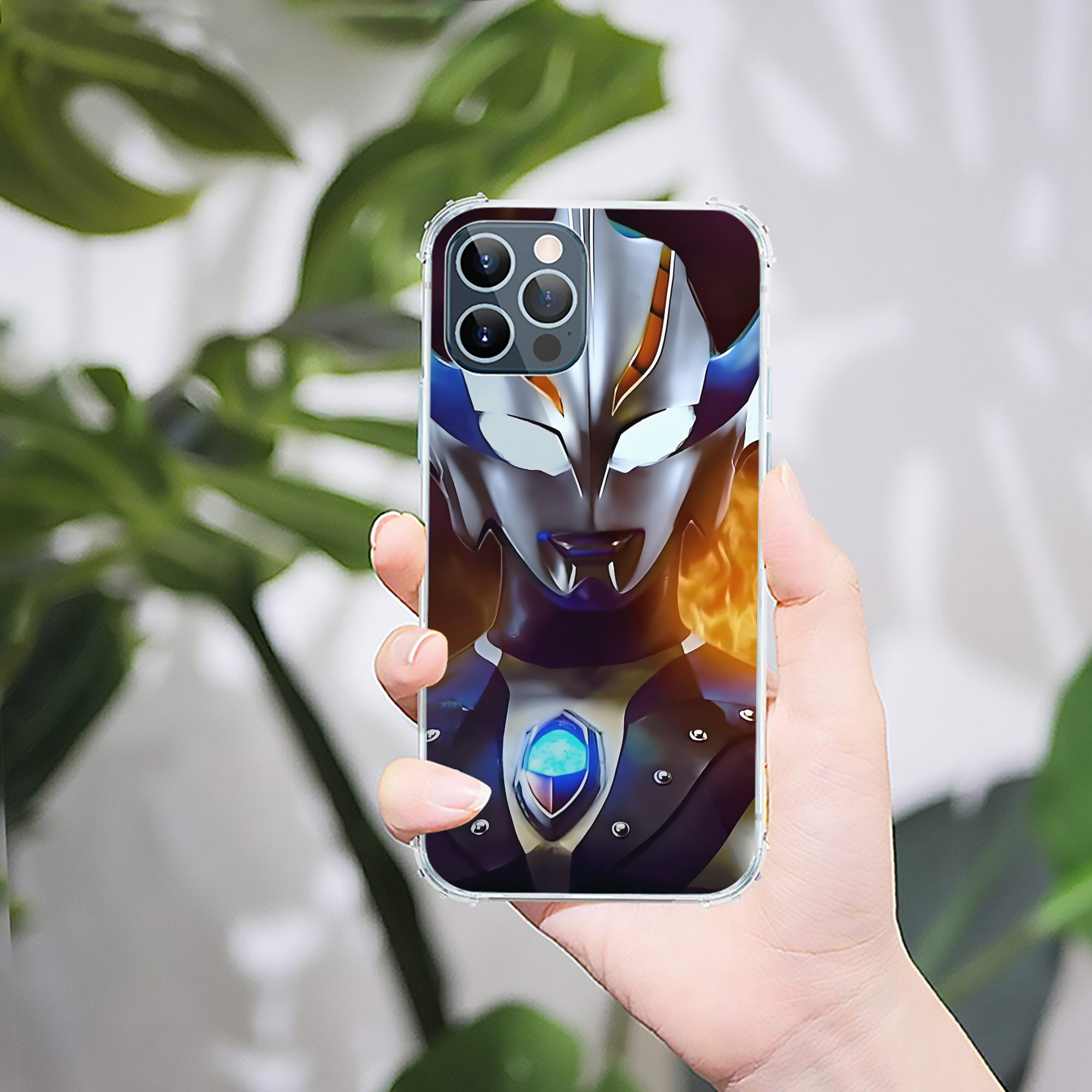 （画像用） ウルトラマン Ultraman 【iPhone 12シリーズ対応】透明スマホケース（クリアソフトケース）